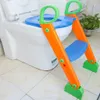 子供の幼児トイレの椅子LJ201110のためのステップスツールの梯子が付いている子供のトイレのトレーニングシート