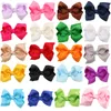 Baby Girls Barrette Bow Hair Clips Barn Hårtillbehör Ribbon Bowknot Hairpin Boutique Headwear Children Barrettes för småbarn QHC015