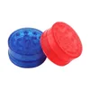 Plastic Grinder with Magnet Herb Tobacco Smoking Crusher 60mm 3 layer Smoking Accessories Assorted Colors 24 pcsbox9669367