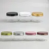 20 x 120g Empty Clear Pet cream jar 4oz Transparent Plastic Cream bottle with aluminum cap cosmetic container packaging