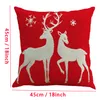 27 Designs Base d'oreiller Santa Claus Arbre de Noël Snowman Elk Elk Cover Collow Clew Couvercle Sofa Decor Dorcor