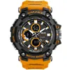 LED Sports Watch Dual Time Mens Klockor 30m Vattentät Manlig Klocka Militär för Män Quartz Digital Sport Wristwaches