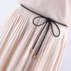 Moda String Tassel Kobiety Waist Rope Weave Bradied Paski Dzianiny Do Sukni Kępki Kobiece Panie Ceinture Femme G220301