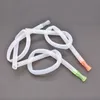 Wholesale 50cm silicone hose with colorful mouth tip FDA straw For hookah Water bong accessories