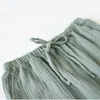 Gewaschene Herren-Pyjama-Hose aus 100 % Baumwolle, große Größe, lockere Schlafhose, reine Baumwolle, Schnürung, Herren-Pyjama-Hose, Herbst-Homewear 201023