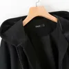 Jesień Plus Size Gothic Black Hooded Cape Poncho Trench Coat Kobiety Vintage Luźne Tassel Lady Woolen Cardigan Ponchos Capas Mujer1