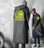 Nieuwe Black Mode Volwassen Waterdichte Lange Mannen Dames Regenjas Hooded voor Big Boy Girl Reis Vissen Klimmen Cycling