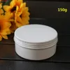 150g 150ml 82 * 38mm Vuoto Rotondo Scatola di Alluminio Metallo Barattoli di Latta Cosmetico Crema Bianca Contenitore FAI DA TE Vaso Portatile Teiera di alta qualità