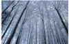 3d väggmålningar tapeter för vardagsrum bakgrund vägg av stora snöskog träd tapeter