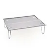 Mini mesa de plegable al aire libre Portátil ultrafiro Aleación de aluminio Picnic Picnic Escritorio Camping