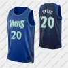 Uomo D'Angelo Russell Anthony Edwards Karl-Anthony Towns McKinley Wright IV Custom 75th Anniversary Antracite Jersey