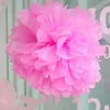 Decorative Flowers & Wreaths 1Pc Pompon Tissue Paper Pom Poms Flower Balls For Wedding Room Decoration Party Supplies DIY Craft