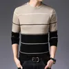 AIRGRACIAS Pullover Männer Mode Marke Pullover Gestreift Slim Fit Knitred Woolen Herbst Casual Männer Kleidung Pull Homme 201221