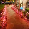 510pcs ao ar livre Christmas Candy Cane Lights Christmas Ano Novo Decorações de Casas Marcando Light Navidad Xmas Lights 201203