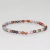 MG0022 Vente en gros 4 mm Ocean Jasper Bracelet de haute qualité Mini Gemstone Bijoux Bijoux Fleur Agate Yoga Mala Perles Bracelet pour femme