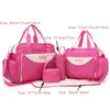 5pcs set Diaper Bag One Shoulder Baby bag Women Travel Handbag for Baby Nursing Mummy Maternity Nappy Bag luiertas LJ201013