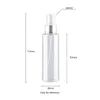 100 ml hoge kwaliteit zilveren aluminium spuitpomp containers gekleurde plastic parfumflessen cosmetische fles 50 stks