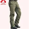 Calças de carga dos homens Exército estilo militar calças táticas macho camo jog plus tamanho algodão muitos bolso homens camuflagem calças pretas 20125