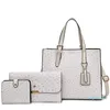 HBP女性のバッグ3本/セットPUレザーハンドバッグトートクロスボディショルダーの高品質財布財布
