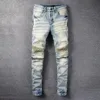 20SS Mens Designer Jeans Distressed Ripped Biker Slim Fit Motorcycle Denim For Men s Top Quality Fashion jean Mans Pants pour hommes #023