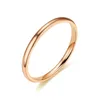 Elegant Simple Designer Titanium Steel Ring for Women Ladies Gold Silver Black Solid Color Rings Ladies Bride Wedding Jewelry Nice Gift Size 4 5 6 7 8 9 10 11 12