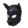 Nxy Sm Bondage Bdsm Máscara con capucha para perro con nariz desmontable, Juguetes sexuales para parejas, juego de rol de esclavo, restricciones fetichistas sexys 220419