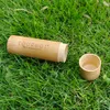 COURNOT Récipient de stockage hermétique en bambou naturel Pot de cachette 46ML 57ML Pot de cachette anti-odeur de volume différent pour herbes ou tabac