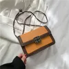 HBP Simple small bag retro temperament stitching atmosphere commuter small bags handbag shoulder small square package tide