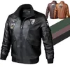 veste en cuir en cuir pour hommes