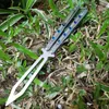 Theone Balisong Butterfly Trainer Training Kight BM51 V6 V3 D2 Blade Titanium Ручка Не острые Связки Свинг Ножи Море Змея Монстр Squid Chimera Nautilus Hom Ex10 C07