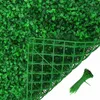 20pcs Artificial Plants Grass Wall Backdrop Flowers wedding Boxwood Hedge Panels for Indoor/Outdoor Garden Decor 25x25cm 220311