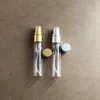 ポケットサイズの小さな詰め替え可能なクリア5ml 10ml空のガラスバイアル香水ガラスファインミストスプレーボトル在庫あり