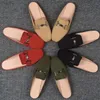 Nuove donne autunno pigro diapositive eleganti pantofole tacco basso in pelle scamosciata nera taglia grande 32-43 casa donne muli scarpe sandali estivi femminili X1020