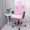 Housse de chaise de bureau, en Spandex, pour compétition de jeu, siège élastique, pour coque d'ordinateur, fauteuil, couleur bonbon 2412420