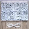 1620pcs Round Acrylic Letter Set for Kid Bracelets Necklace Making Beaded Material Plastic Alphabet Beads boxs Y200730