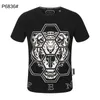 22SS New Phillip Plain Men Designer PP Skull Diamond T-shirt Short Sleeve Dollar Brown Bear Brand O Neck Skulls de haute qualité Tshirt P6834