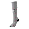 Heren Sokken Kerst Compressie Hoge Kwaliteit Kousen Dames Heren Druk Comprimeren Sportpatroon Running Knee Nylon Run