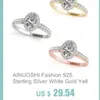 AINOUSHI Moda 925 Sterling Silver Wedding Fidanzamento 4ct Ovale Halo Anello Ragazza Argento Anniversario Festa Anello Gioielli Pero Lama Y200106