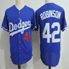 Męskie 1955 Brooklyn #32 Jersey Sandy Koufax #42 Jackie Robinson Jersey #34 Fernando Valenzuela Jersey S-3xl White Royal Cream