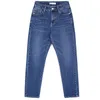 Leijijeans Herbst Blaue Farbe 5XL 6XL Plus Größe Baumwolle Lose Denim Pant Mid Taille Ganzkörperansicht Normale Freund Jeans Für Frauen
