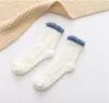 Dame Winter Warme Flauschige Korallen Samt Dickes Handtuch Socken Candy Farbe Boden Schlaf Fuzzy Socken Frauen Mädchen Strümpfe 359 J28245457
