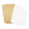 50 штук/лото десертная упаковочная коробка свадьба коричневая белая бумажная бумажная пакет с кара