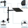 MI-4352LT Laptop Notebook Desk Stand Mount, Full Motion Inthing Verstelbare houder, articulerend geventileerd platform voor koeling, past tot 17 inch computers