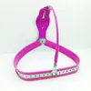 Ceinture de chasteté féminine en acier inoxydable, Type cœur, bouchon vaginal, sous-vêtements, dispositif de verrouillage de Bondage BDSM, jouets sexuels pour adultes