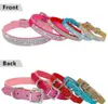 Bling Diamante strass Pu cuir chat colliers de chien rose pour petits chiens moyens Chihuahua Yorkie 5 Co bbywTO bdesports