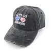 Cappello da baseball ricamato LET'S GO BRANDON con cinturino regolabile 6 colori ZZA12513