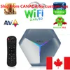 Expédié du CANADA A95X F4 TV Box Amlogic S905X4 Smart Android 104GB 32GB ROM 2.4G 5Ghz Wifi RGB Light Set TopBox