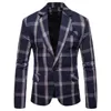 Riinr Brand Autunno Uomo Casual Blazer Suit Mens Cotton Suit Jacket Slim Fit Mens Classic Smart Casual Blazer per uomo 201104