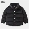 아기 다운 코트 2019 겨울 새로운 어린이 솔리드 재킷 패션 따뜻한 두꺼운 코트 유아 소년 파카 아이 플러스 벨벳 재킷 LJ201125
