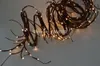 Guirlanda de galho de salgueiro macio, 12 pés, ramo dobrável, 160 peças, led, cor branca quente, plug elétrico tipo com adaptador de 24v, fio de chumbo de 3m, 1221n